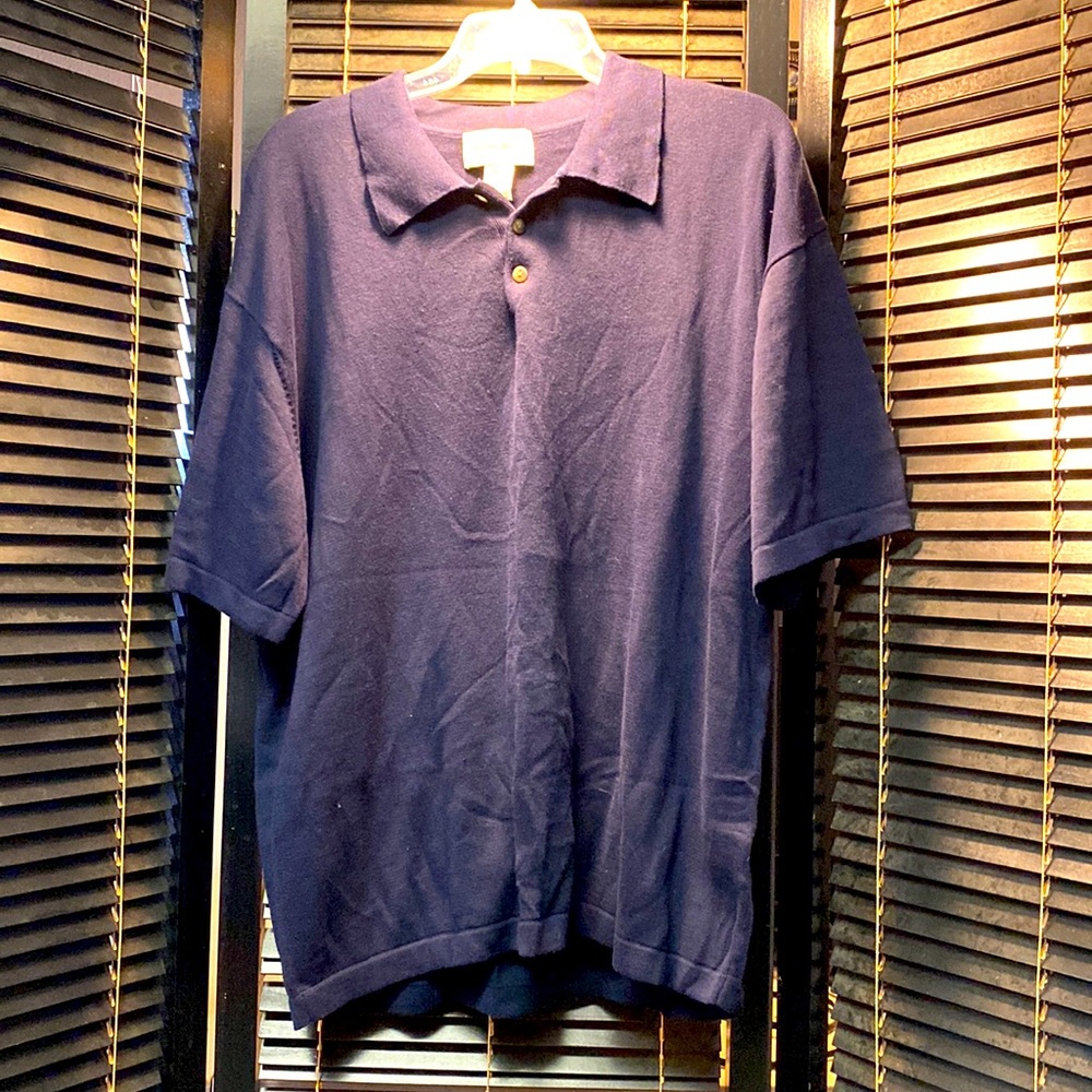 Eddie Bauer Large men’s three button cotton Polo type shirt